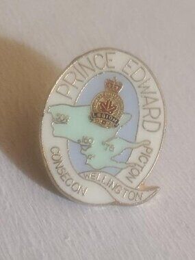 Royal Canadian Legion Prince Edward Ontario Vintage Lapel Pin - Canada Veterans